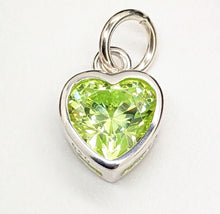 Load image into Gallery viewer, Sterling silver set cubic zirconia hearts