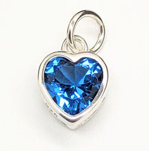 Load image into Gallery viewer, Sterling silver set cubic zirconia hearts