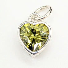 Load image into Gallery viewer, Sterling silver set cubic zirconia hearts
