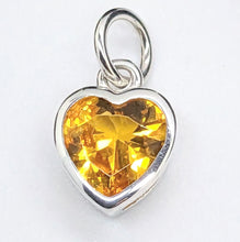 Load image into Gallery viewer, Sterling silver set cubic zirconia hearts