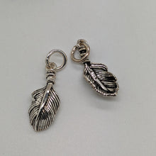 Load image into Gallery viewer, sterling silver feather charm
