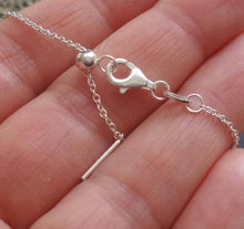 Load image into Gallery viewer, Sterling silver adjustable chain necklace , 24 inch chain slider bead necklace silver add a charm necklace. * ADD beads and charms easily