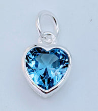 Load image into Gallery viewer, Sterling silver set cubic zirconia hearts