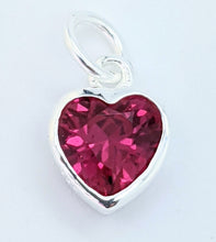 Load image into Gallery viewer, Sterling silver set cubic zirconia hearts