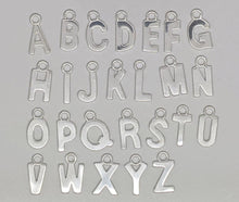 Load image into Gallery viewer, Sterling silver letter shaped charm - Eternalflow charms and Jewellery supplies