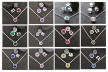 Load image into Gallery viewer, Sterling silver slider bead birthstone choices - Eternalflow charms and Jewellery supplies