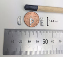 Load image into Gallery viewer, Sterling silver letter shaped charm - Eternalflow charms and Jewellery supplies