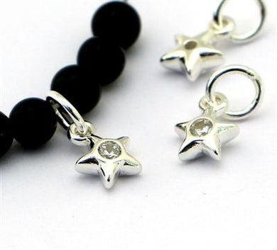 Sterling Silver baby puff star charm - Eternalflow charms and Jewellery supplies