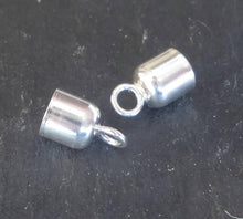 Load image into Gallery viewer, Sterling silver 5mm cord ends (2 pcs) - Eternalflow charms and Jewellery supplies