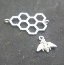 Load image into Gallery viewer, Sterling Silver BEE charm - Eternalflow charms and Jewellery supplies
