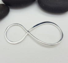 Load image into Gallery viewer, Large sterling silver infinity connector - Eternalflow charms and Jewellery supplies
