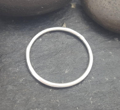 16mm closed ring sterling silver - Eternalflow charms and Jewellery supplies