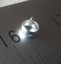 Load image into Gallery viewer, 7mm large hole sterling silver bead with loop - Eternalflow charms and Jewellery supplies