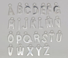 Load image into Gallery viewer, Sterling silver letter shaped charm - Eternalflow charms and Jewellery supplies
