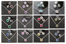 Load image into Gallery viewer, Sterling silver slider bead birthstone choices - Eternalflow charms and Jewellery supplies
