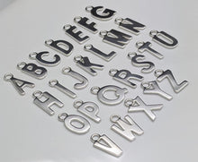 Load image into Gallery viewer, Sterling silver letter shaped charm - Eternalflow charms and Jewellery supplies
