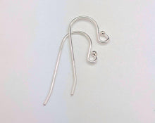 Load image into Gallery viewer, Sterling silver earwires with ball end (1 pr) - Eternalflow charms and Jewellery supplies
