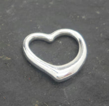 Load image into Gallery viewer, Sterling silver HEART outline charm - Eternalflow charms and Jewellery supplies
