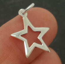 Load image into Gallery viewer, Sterling silver star pendant - Eternalflow charms and Jewellery supplies
