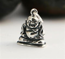 Load image into Gallery viewer, st silver buddha charm - Eternalflow charms and Jewellery supplies
