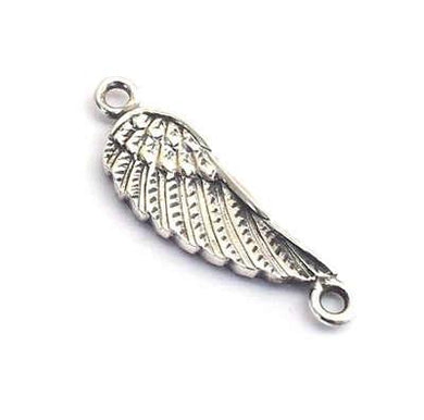 Sterling silver Angel Wing Connector - Eternalflow charms and Jewellery supplies