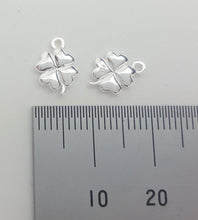 Load image into Gallery viewer, sterling silver shamrock charm - Eternalflow charms and Jewellery supplies
