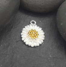 Load image into Gallery viewer, sterling silver daisy charm - Eternalflow charms and Jewellery supplies
