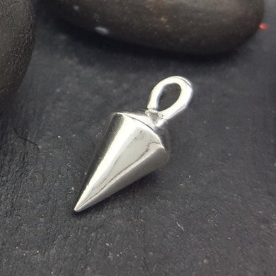Sterling Silver SPIKE charm (1) - Eternalflow charms and Jewellery supplies