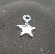 Load image into Gallery viewer, sterling silver tiny star charms (2 pcs) - Eternalflow charms and Jewellery supplies

