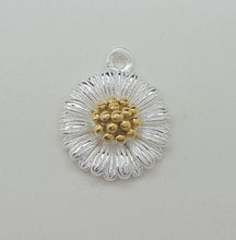 Load image into Gallery viewer, sterling silver daisy charm - Eternalflow charms and Jewellery supplies
