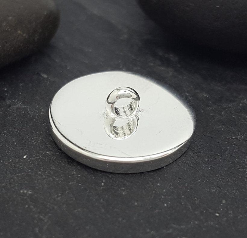 sterling silver round cap with loop – Eternalflow charms and Jewellery ...