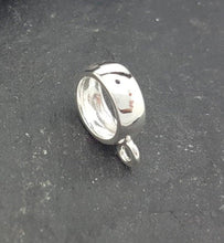 Load image into Gallery viewer, 8.5mm large hole sterling silver bead with loop - Eternalflow charms and Jewellery supplies
